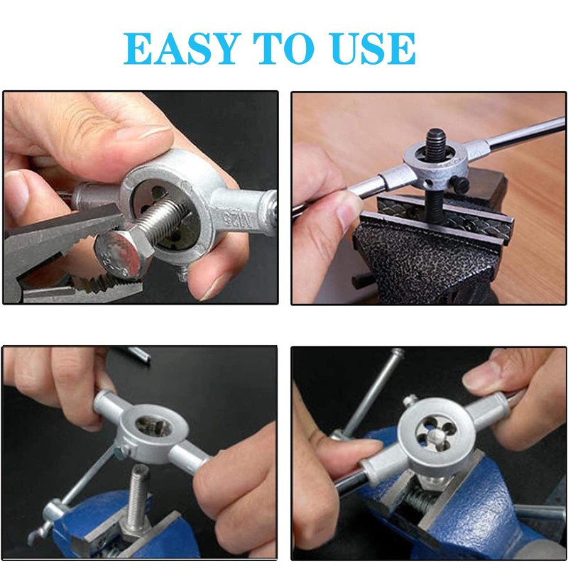 WANGR 8 Pcs Metric Dies Set - Tap and Die