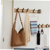 LABRIMP 1 Set Modern Bamboo Coat Hat Rack Stylish Hanging