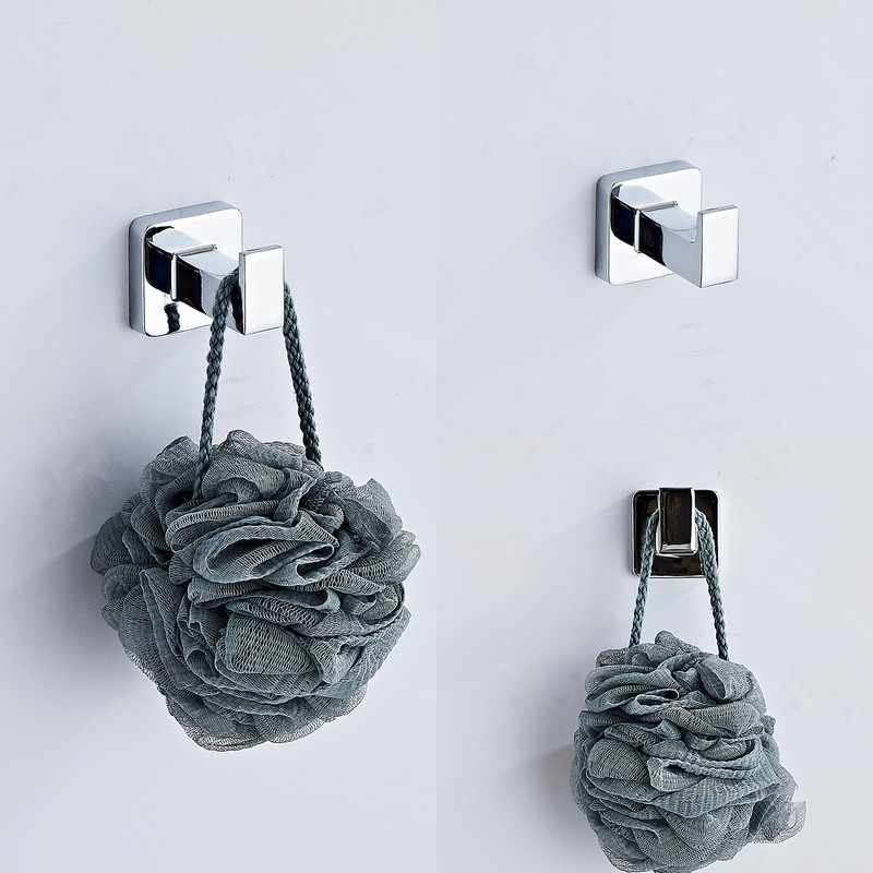 Chrome Bathroom Hardware Set 4 Pieces,Towel Bar Set Stainless Steel