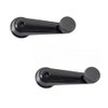 Front Window Crank Handle Set Black Compatible with 1995-2003 Mack