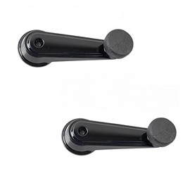 Front Window Crank Handle Set Black Compatible with 1995-2003 Mack CH 2008-2009 CHU 2001-2007 CV 2006-2007 CXP CXU GU7 GU8