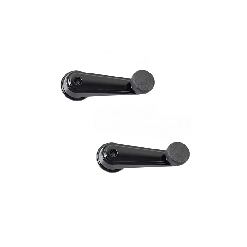 Front Window Crank Handle Set Black Compatible with 1995-2003 Mack