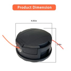 SRM-225 SRM210 Trimmer Head Compatible for Echo Weed Eater, Fit for Speed Feed 400 SRM200 SRM230 SRM250 SRM265 SRM266 SRM280 Echo Shiandaiwa Trimmer, Fit Most Echo SRM Straight Axle Trimmer 2 Packs