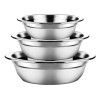 XOF Kit 3 Pz Tazon Bowl Ensaladera Acero Inoxidable Cocina