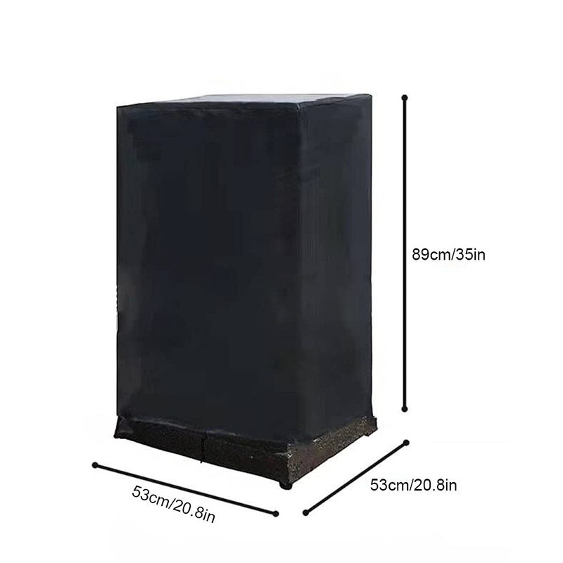 J&C 20x20x35in Square Patio Fire Column Cover Waterproof Dustproof Fire