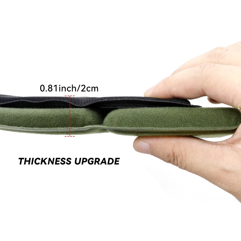Yzpacc Airsoft Helmet Padding Helmet Pads Set, Second Generation Green