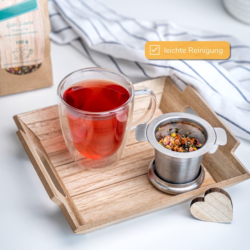 bremermann Coffee Spoon with Locking Clip and Stainless Steel Tea