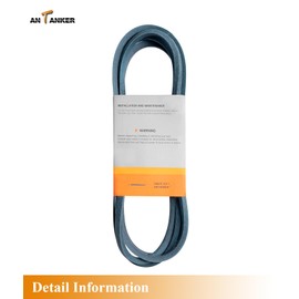 Antanker GX26422 Deck/Drive Belt Replace for John Deere Zero-Turn Z355E ZTRAK, Z355R ZTRAK, Z375R ZTRAK, 1/2x145.65 Kevlar Belt