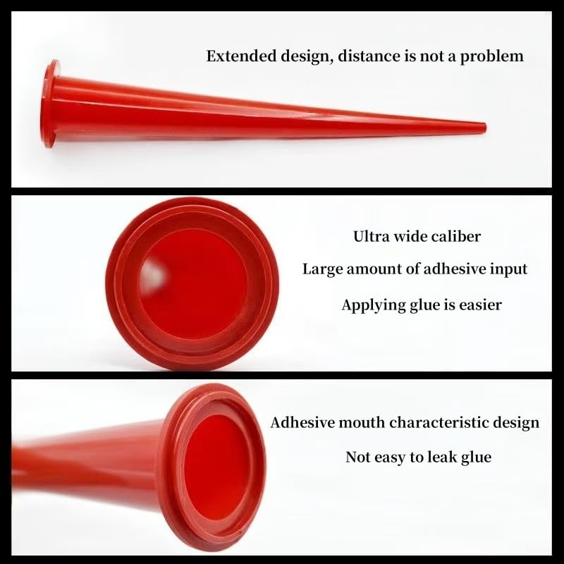JRYAhydt Extra Long Caulk Extension Nozzle for Sausage Caulking Guns