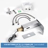 CDLODIN Automatic Sensor Touchless Bathroom Faucet, Modern Chrome Bathroom Faucet