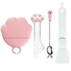 Cat Dog Food Can Lids Spoons - Cute Paw Silicone