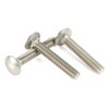 5/16-18 x 3-1/4" Carriage Bolts, Stainless Steel 18-8 (304), Round