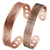 Vicmag 2PCS Copper Magnetic Bracelet for Men Ultra Strength Magnets