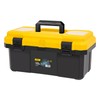 DELI 16-inch Tool Box with Removable Tray, Small Parts Box