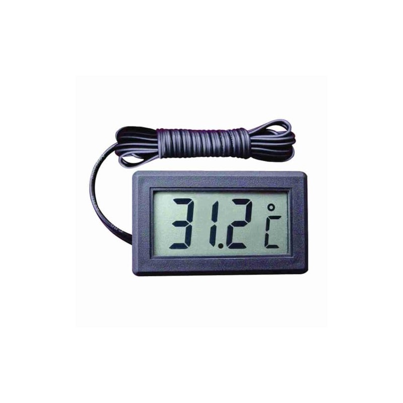 Digital Panel Mount Temperature Thermometer - LCD Display Celsius °C