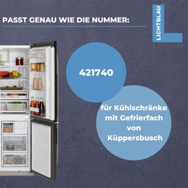 Lichtblau Thermostat Ranco K59-H1342 I Replacement Fridge for Küpperbusch 421740 I Fridge Thermostat Cold Off: -30.5° Warm Off: -13.5° Constant On: +5° I Capillary Tube 600 mm