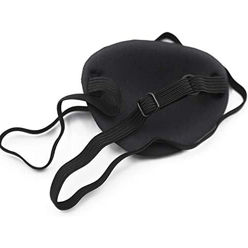 MYUBWTF Black Single Eye Mask, Pirate Skull Crossbone eye patch，Adjustable