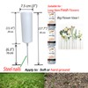 Big Memorial Cemetery Vase Flower Holder Metal Stake,Big Size Flower