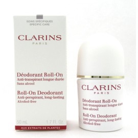 Clarins Roll On Deodorant Antiperspirant Alcohol-free 1.7 oz./ 50 ml. New