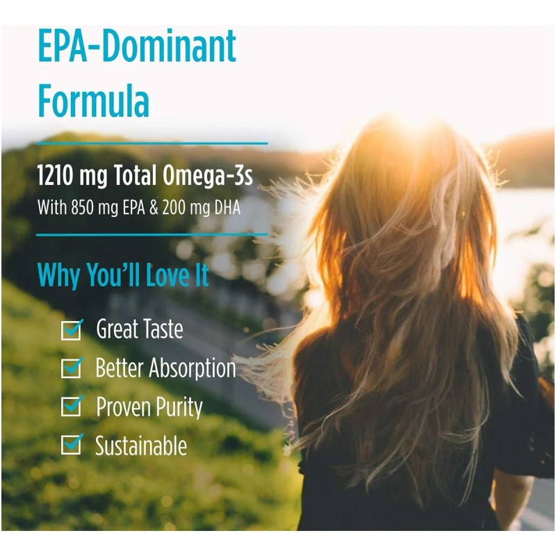 Nordic Naturals Suplemento de EPA, 1210 mg de Omega, 60