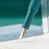Hongdian Green Forest Fountain Pen Blade Nib Classic Design Calligraphy