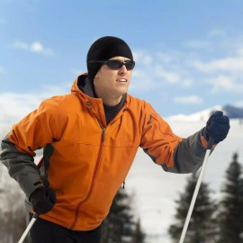 Unbranded Winter Cycling Cap Windproof Bicycle Bike Helmet Liner with Ear Cover Beanie Cap