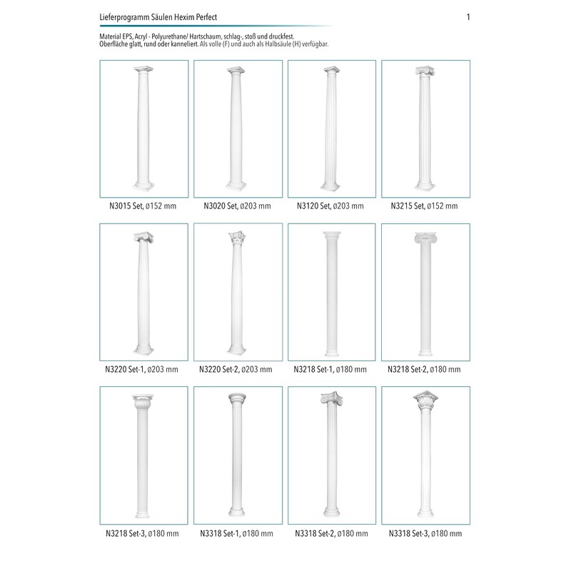 Half Column | Round | Fluted | Pre-primed Surface |