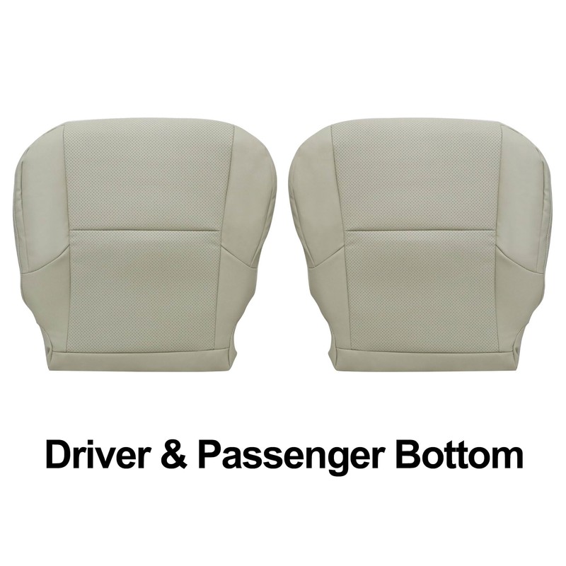 Priprilod Tan Perforated Leather Driver & Passenger Side Bottom Replacement