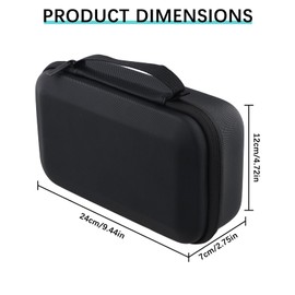 Joyan Osmo Mobile 7P Case, Waterproof Portable Storage Bag, Handbag with Shoulder Strap, Compact Carrying Case for DJI Osmo Mobile 7/SE Osmo Mobile7/P Gimbal Stabilizer Accessories, Black (Case Only)