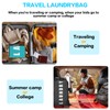 2 Pcs Large Laundry Bags, Travel Laundry Bags with Drawstring,