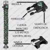 Mercader Digital Paquete De 10 Pulsera Supervivencia Táctica Paracord Mayoreo