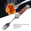 Spring Fork Rosewood Handle Stainless Steel Foldable Spring Fork for