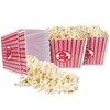 Hedume 6 Pack Popcorn Containers, Plastic Movie Theater Style Popcorn