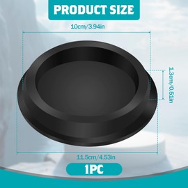 Ventilation Pipe Cover, End Piece Cover for Ventilation Pipe, Round Tube Cover Cap, Pipe Cover to Prevent Backflows, Corrosion Resistant and Durable (Black)