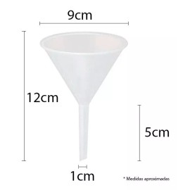 Nacional Embudo De Plástico 9 Cm Diámetro. Polietileno