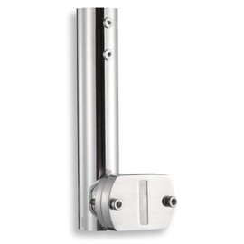 Migkin Stainless Steel Rail Mount for Starlink RV Ladder Mount,Starlink Roof Rack Mounts,360° Rotating Pipe Mounting kit for Yacht Sailboat Railing Marine Boat Pole Adapter Tube Holder Base(2",200mm)