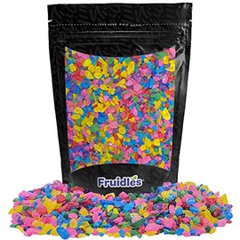 Natural Rock Sugar For Tea and Coffee, Pure Cane Sugar Crystals, Dissolves Quickly, Resealable Bag (Multicolor Assorted Crystals, 1 Pound)