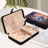 Mnsruu Wolf Leather Jewelry Box, Wolf Necklace Ring Earrings Storage