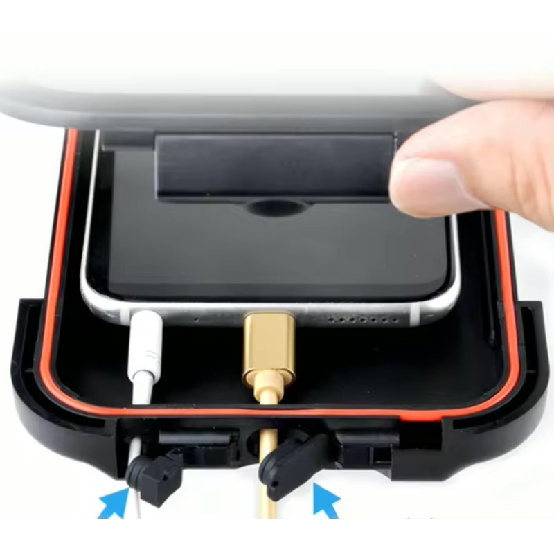 Qivee Fahrrad Motorrad Handy Halterung Halter Smartphone Wasserdicht bis 7,6
