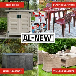 AL-NEW OUTDOOR CLEANER | Versatile Outdoor Cleaner for Deck Boxes, Plastic Outdoor Furniture, & More | Pack of 2 (32 oz.)
