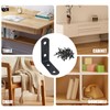 NAHUAA 30 Sets L Brackets for Wood 50 x 50