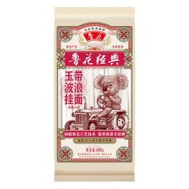 Luhua Chinese Flat Wheat Noodles 21Oz Wavy Medium Wide Noodle