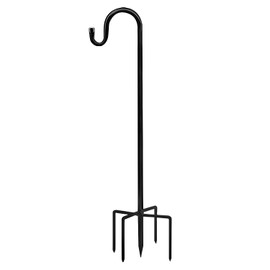 Akeydeco Bird Feeders Pole,Shepherds Hooks for Outdoor 1 Pack 92 Inch Bird Feeders for Outdoors with 5 Prongs Base Hanging Planters for Outdoor