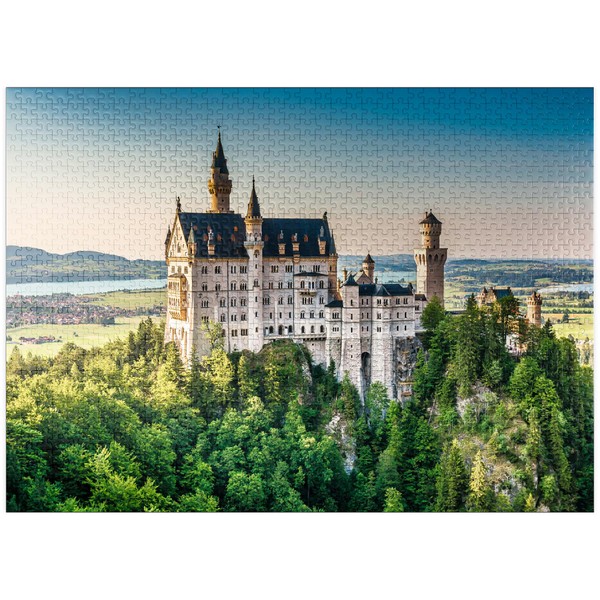 Neuschwanstein Castle Bavaria Germany - Premium 1000 Piece Jigsaw Puzzle for Adults
