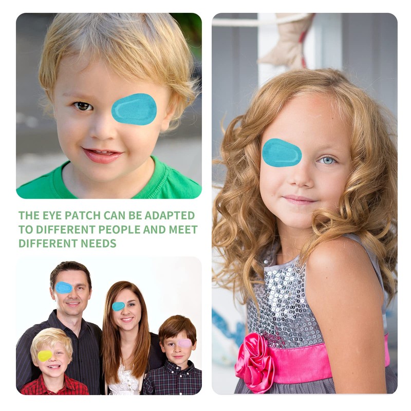 60pcs Adhesive Eye Patches for Adults - Colorful Breathable Patch