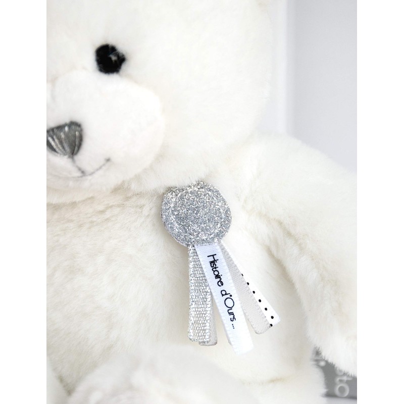 Histoire d'Ours HO2805 White Bear Charms, 24 cm