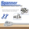 Mesee Small Wrench Set, 10 Pieces SAE Open End &