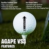 agape VS3 2 Pack 3-Piece DuraPlus Urethane Golf Balls, Enhanced