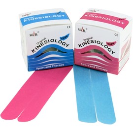 Original Nasara Kinesiology Tape, Sets with 2 to 12 Rolls Many colours and combinations. Roll size: 5 cm x 5 m., multicoloured