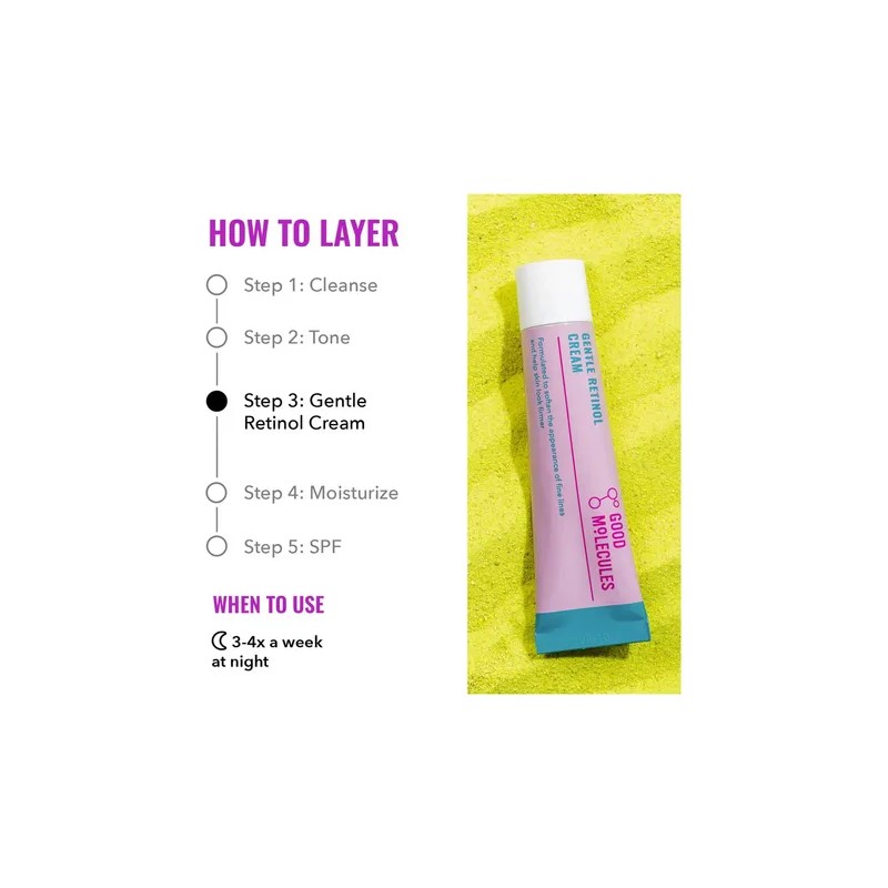 Crema de Retinol Good Molecules Gentle para el Rostro, 30